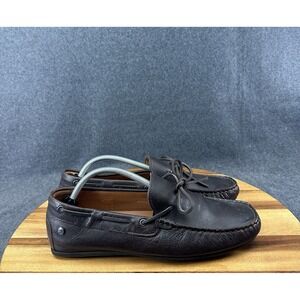 Sacoor Brothers Dark Brown Tassel Loafers Leather Mens Sz 45
